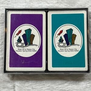 Gallery Furniture Houston Texas 2-Deck Playing Card Giveaway Space City 2002 Y2K